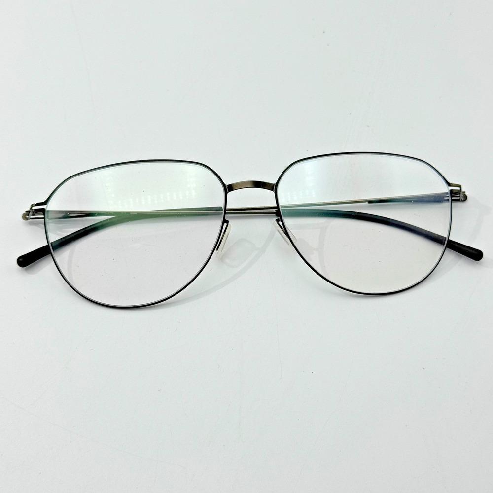 ic! Berlin Eyeglasses Frame Fin IC5344 005 Black Round Opitcal 56-17-145mm